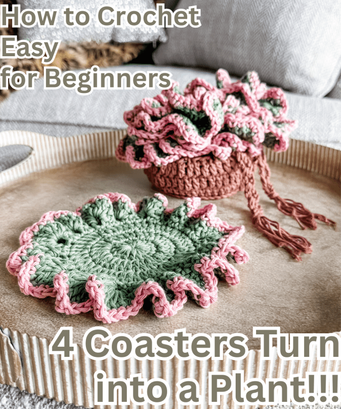 Flora Vera Coasters and Plant Crochet Patterns | Kristin Omdahl