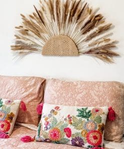 Bohemian Pampas Grass Circle Wall Art: Crochet & Craft DIY