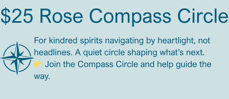 Kristin Omdahl Patreon Tier #3 Rose Compass Circle Button