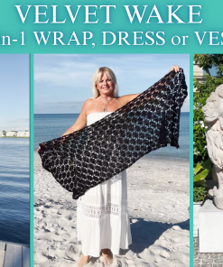 Velvet Wake Free Crochet Pattern Vest Dress or Wrap