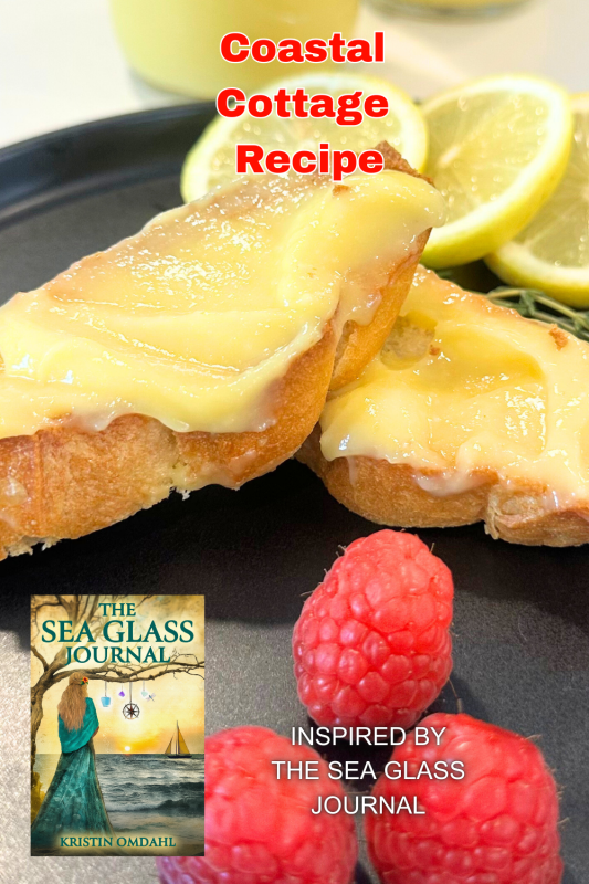 Thyme Infused Lemon Curd Recipe by Kristin Omdahl inspired by The Sea Glass Journal novel