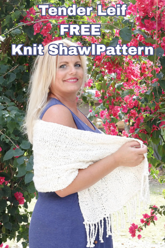 tender leif free knit shawl pattern