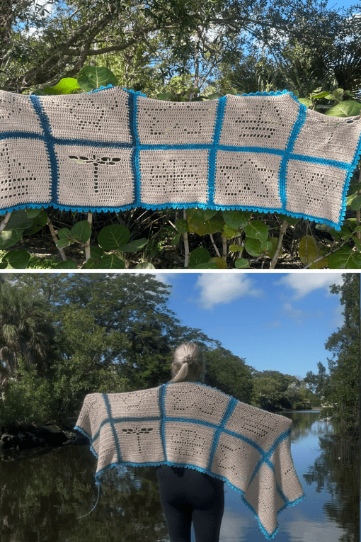 Sea Glass Secrets Crochet Shawl Pattern (Ad-Free PDF Download) - Image 4
