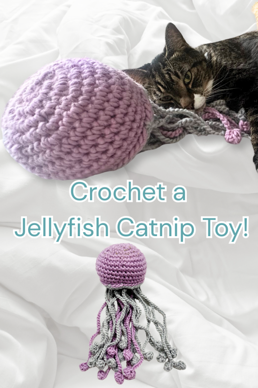 Bjorn's Catnip Toy Jellyfish Free Crochet Pattern