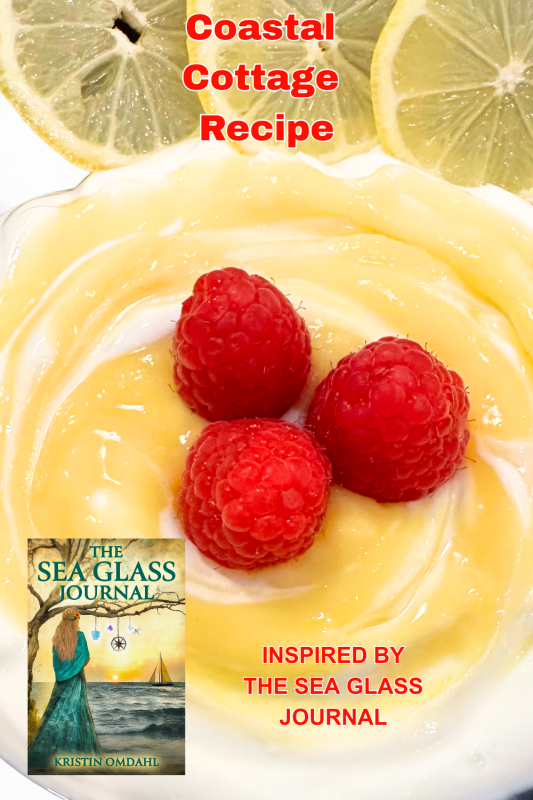 Thyme Infused Lemon Curd Recipe by Kristin Omdahl inspired by The Sea Glass Journal novel