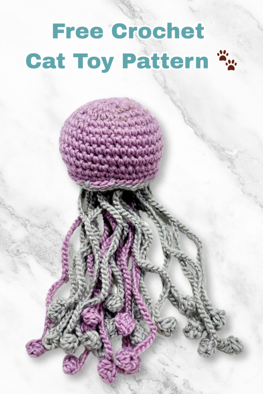 Bjorn's Catnip Toy Jellyfish Free Crochet Pattern