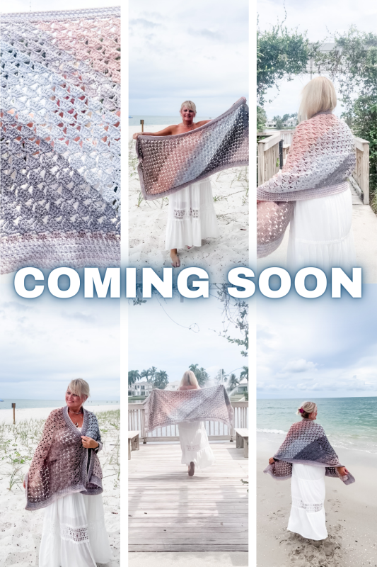 Driftwood Horizon crochet shawl pattern