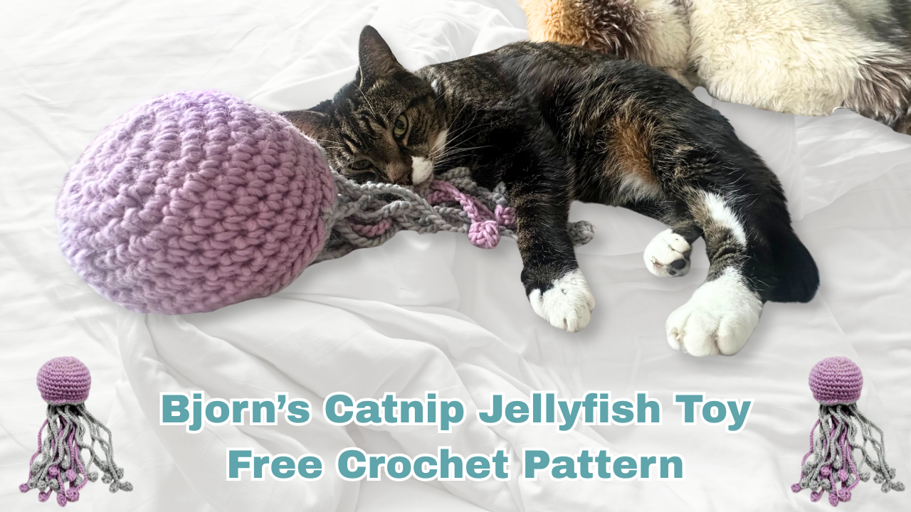 Bjorn's Catnip Jellyfish Toy Free Crochet Pattern