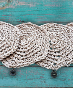 Luca’s Compass Rope Coasters – Ad-Free PDF Crochet Pattern