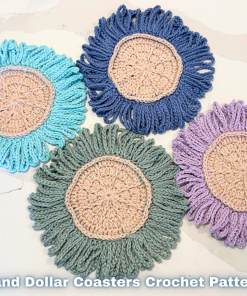 Sand Dollar Coasters – Ad-Free PDF Crochet Pattern