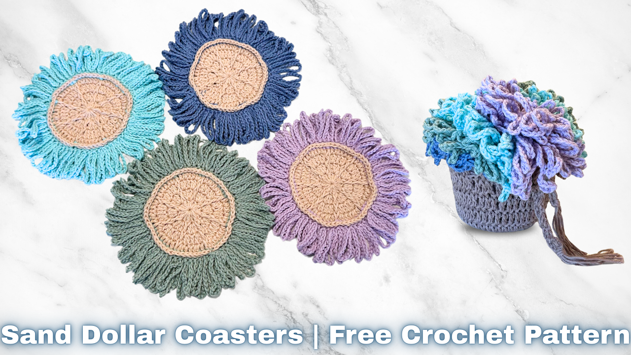 Sand Dollar Coaster Free Crochet Pattern