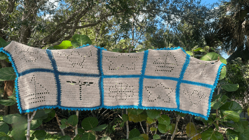 Sea Glass Secrets Crochet Shawl Pattern (Ad-Free PDF Download)