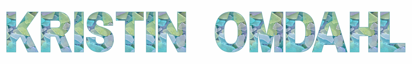 Kristin Omdahl homepage banner footer with sea glass