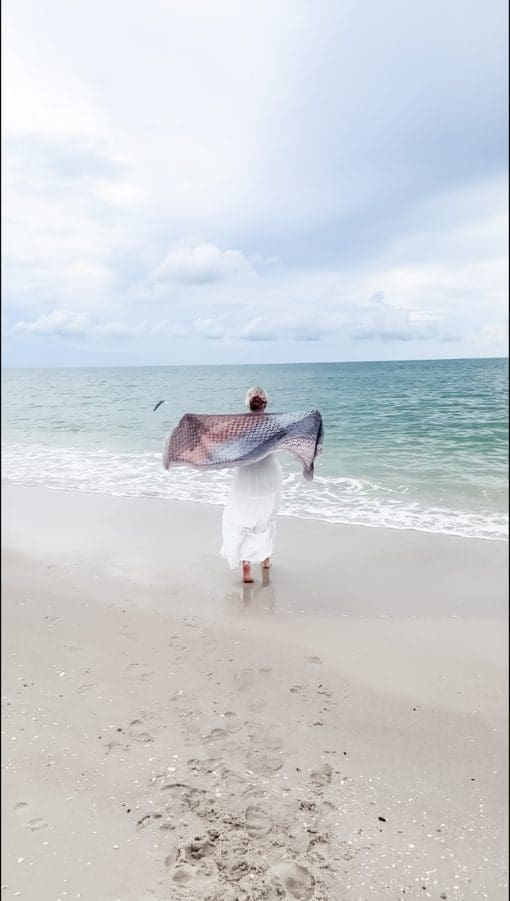 Driftwood Horizon Bias Wrap Shawl | Ad-Free PDF Crochet Pattern - Image 11
