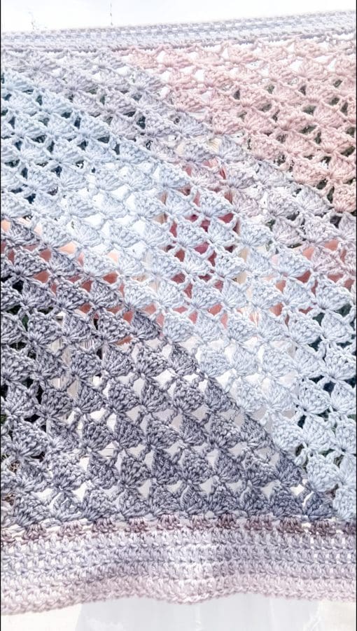 Driftwood Horizon Bias Wrap Shawl | Ad-Free PDF Crochet Pattern - Image 2