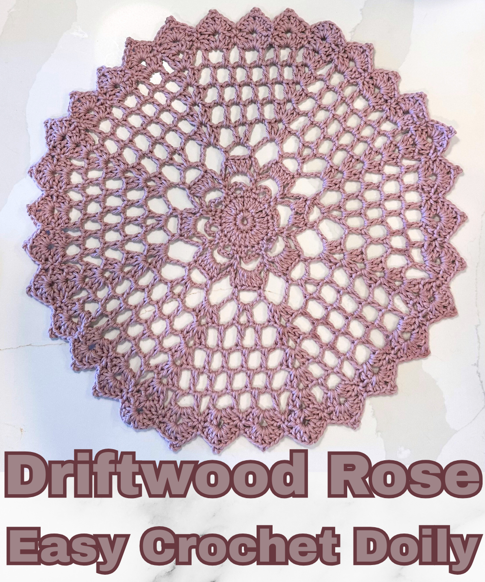 Driftwood Rose Doily | Ad-free PDF Crochet Pattern