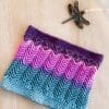 Dragonfly Shimmer Cowl | Ad-Free PDF Crochet Pattern