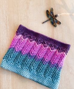 Dragonfly Shimmer Cowl | Ad-Free PDF Crochet Pattern