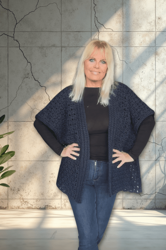 Bioluminescence Bloom Ruana | Ad-free PDF Pattern